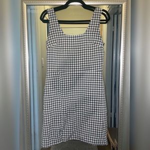 Daisy Street Black and White Check mini dress (#1022)